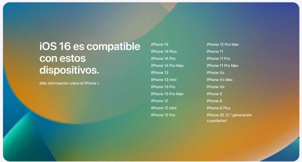 iOS 16 ya está disponible para descargar 1