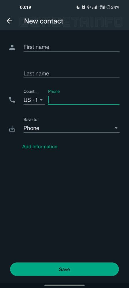 WhatsApp permitirá añadir y editar contactos sin salir de la app 1