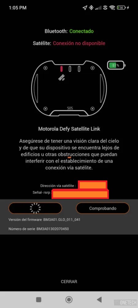Motorola Defy Sat Link, comunicación por satélite con asistencia SOS - Análisis 14