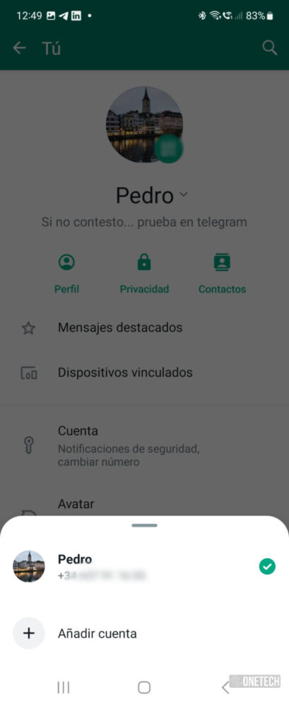 WhatsApp por fin permite tener varias cuentas en la aplicación 30
