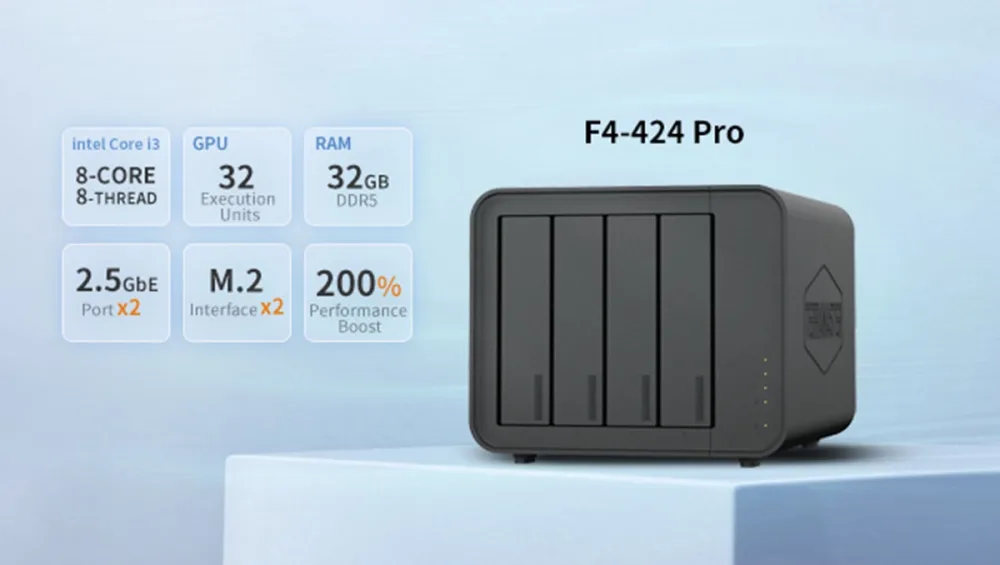 TerraMaster presenta los F4-424 y F4-424 Pro, nuevos NAS con Intel Alder Lake N95, DDR5 y NVMe M2 29