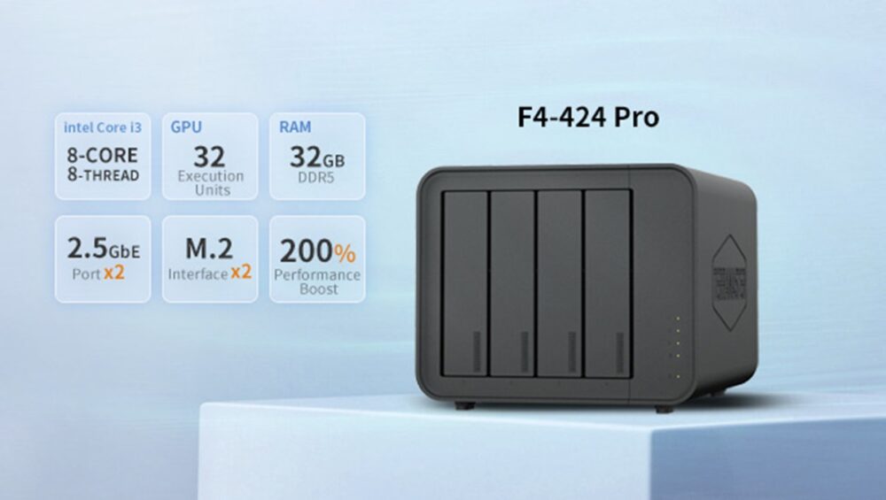 TerraMaster presenta los F4-424 y F4-424 Pro, nuevos NAS con Intel Alder Lake N95, DDR5 y NVMe M2