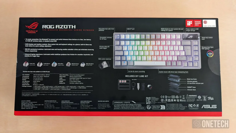 ASUS ROG AZOTH ¿Es este el teclado gamer perfecto? - Análisis 78