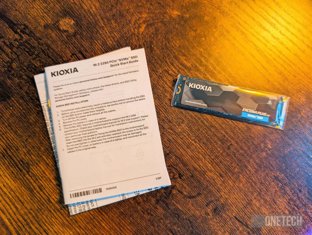 Kioxia Exceria Plus G3, SSD NVMe PCIe 4.0 - Análisis 481