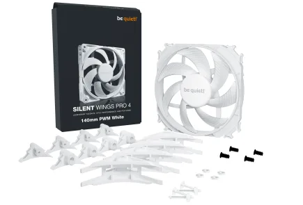 be quiet! anuncia los nuevos Silent Wings Pro 4 White y Silent Wings 4 White