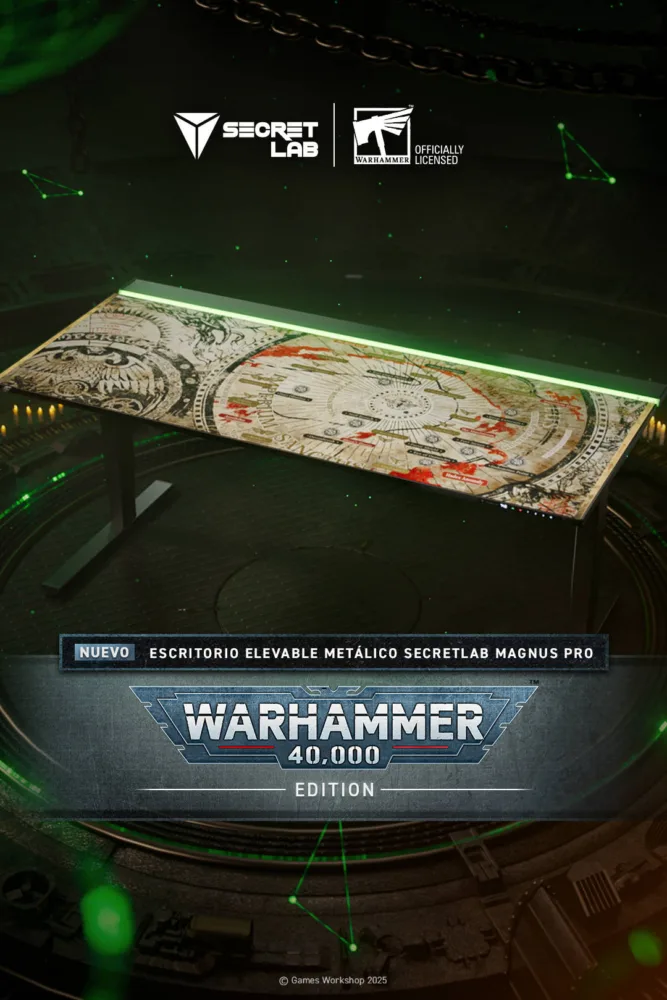 Secretlab MAGNUS Pro Warhammer 40,000 Edition, un escritorio "épico" para los más fans
