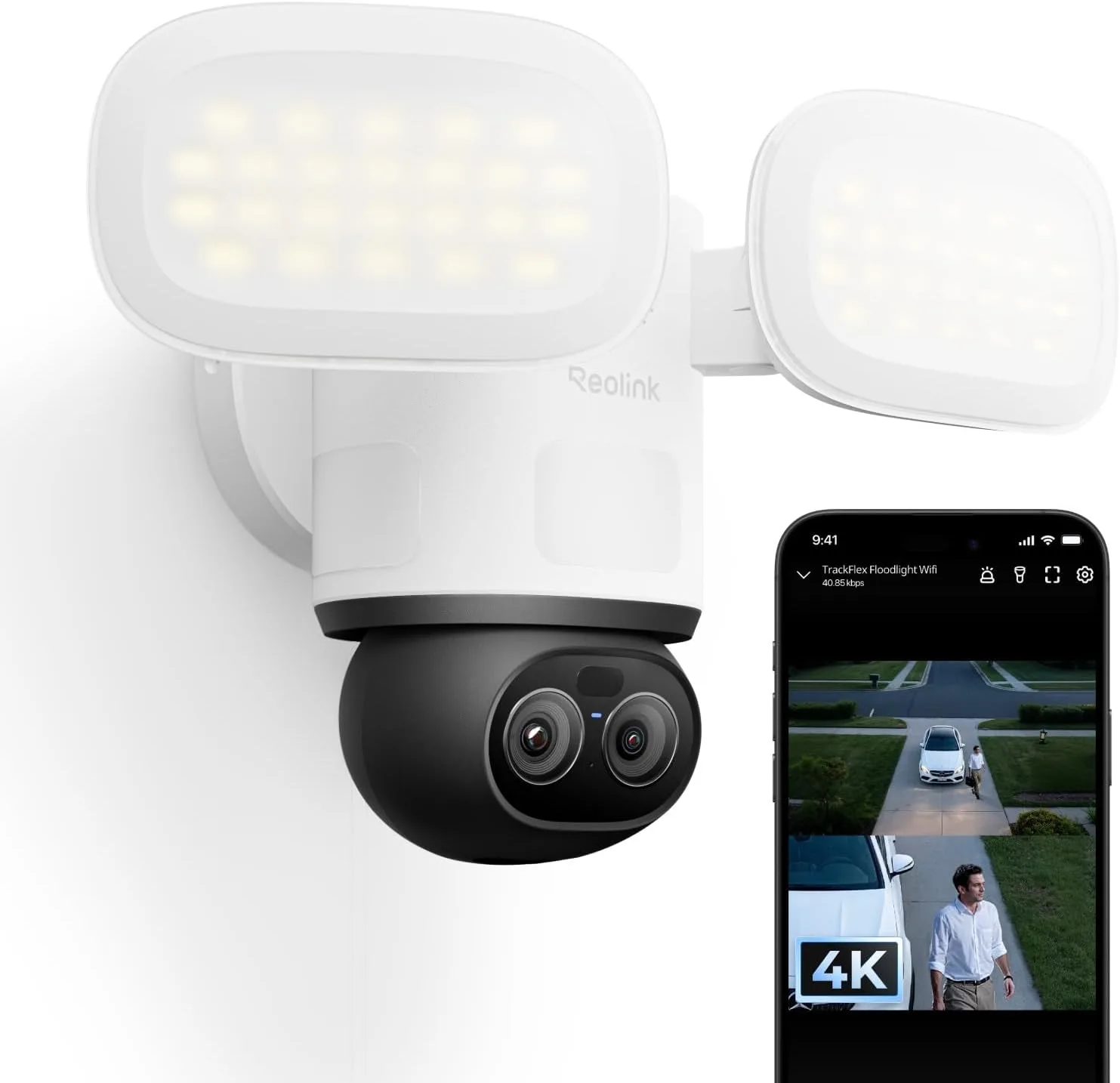 Reolink 4K Cámara de Seguridad con Reflector