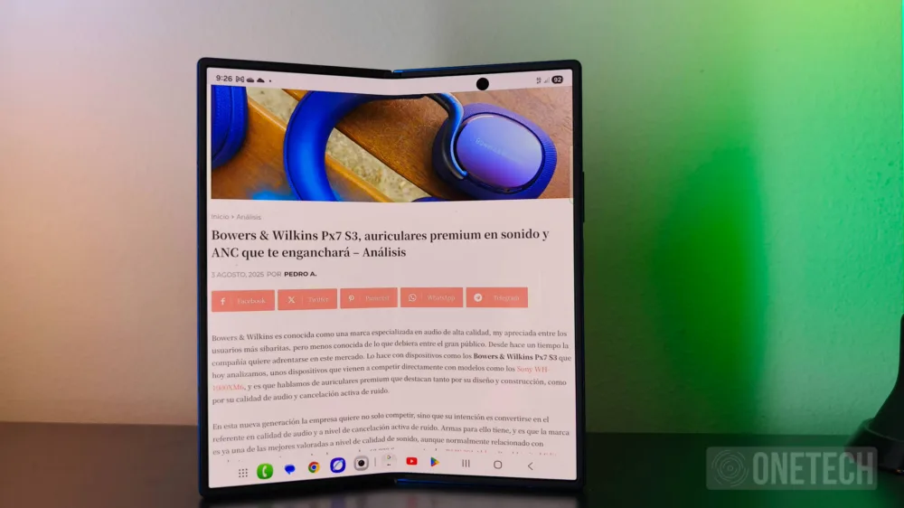 Samsung Galaxy Z Fold7, una renovación más que necesaria - Análisis Samsung Galaxy Z Fold7, una renovación más que necesaria - Análisis