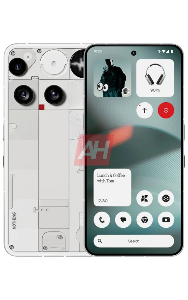 Nothing Phone 3, su sorprendente diseño queda revelado en renders Nothing Phone 3