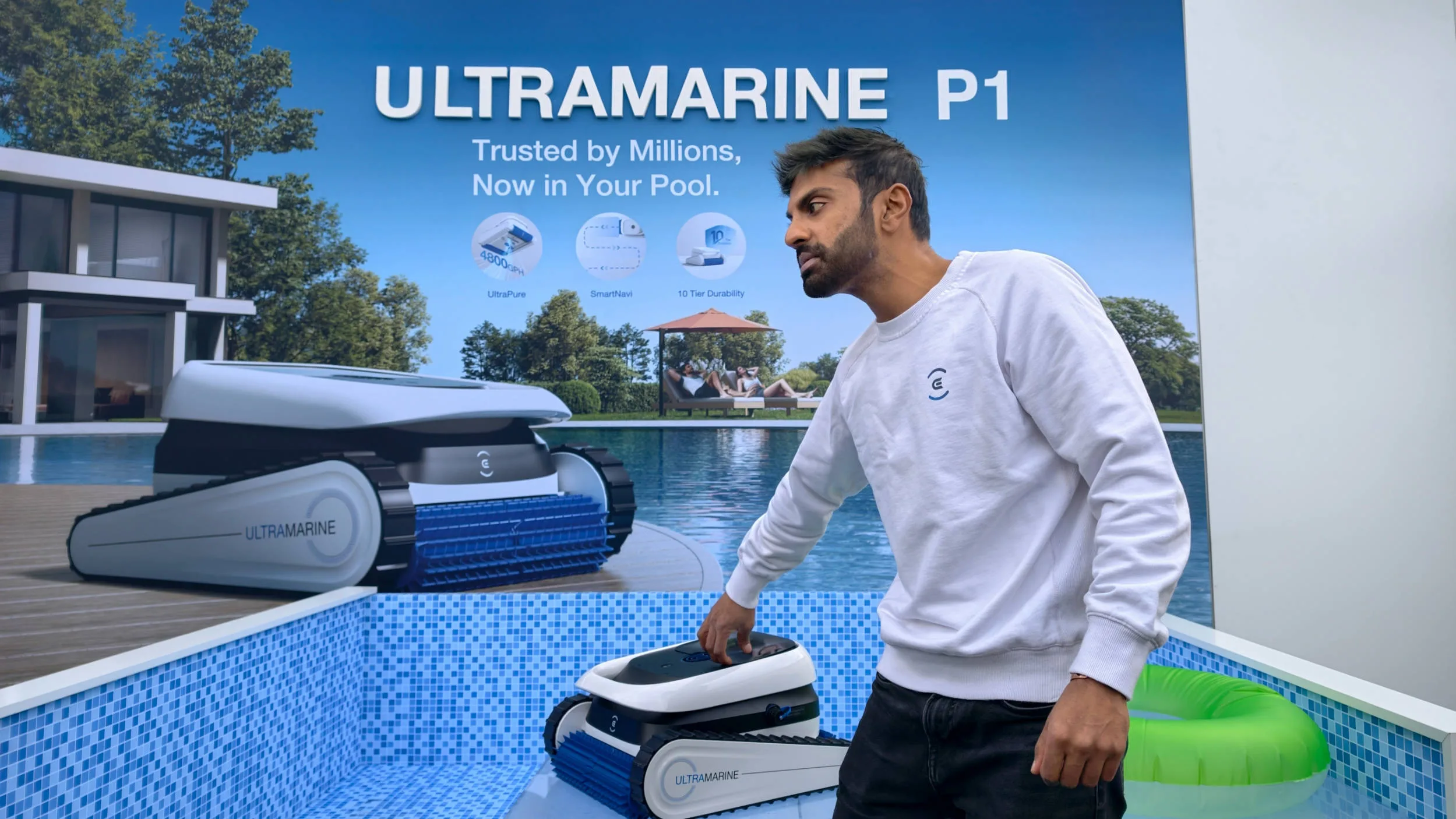 ULTRAMARINE P1, el primer paso de ECOVACS en el mundo de los robots limpiapiscinas