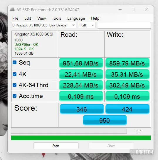 Kingston XS1000R 2TB external SSD - Análisis