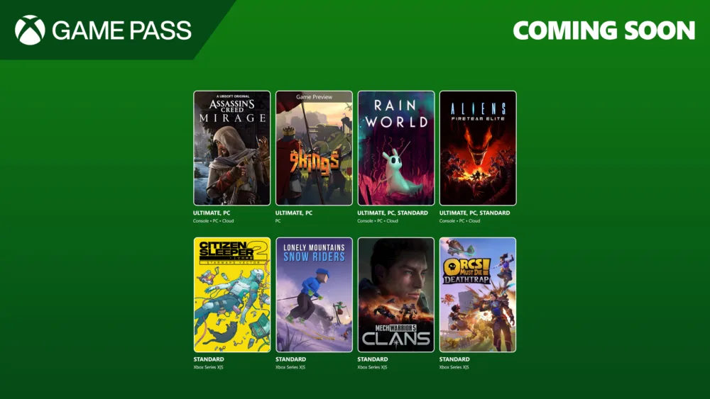 Estos son los juegos que llegan a Xbox Game Pass la primera quincena de Agosto de 2025 Estos son los juegos que llegan a Xbox Game Pass la primera quincena de Agosto de 2025