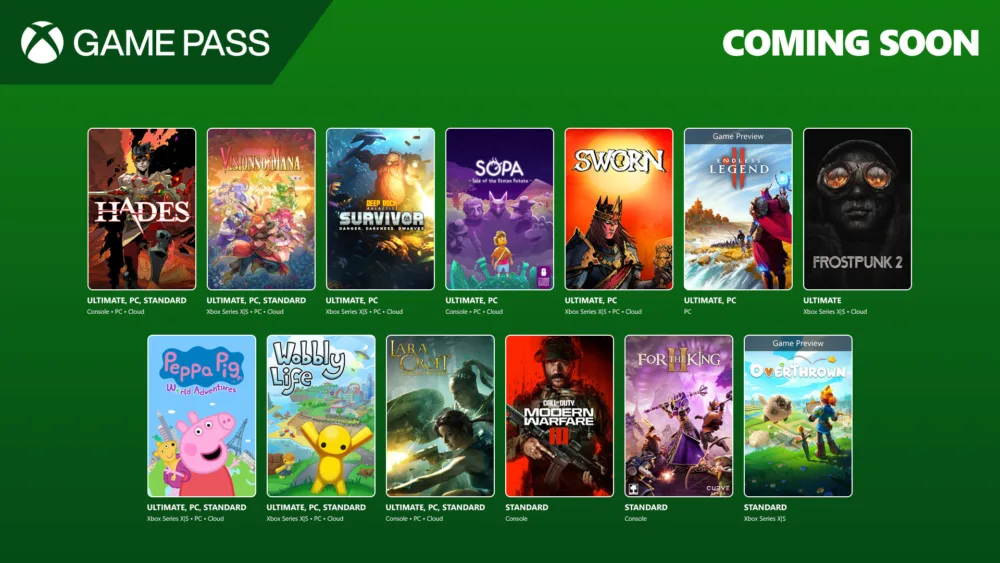 Xbox anuncia sus nuevos lanzamientos para Game Pass