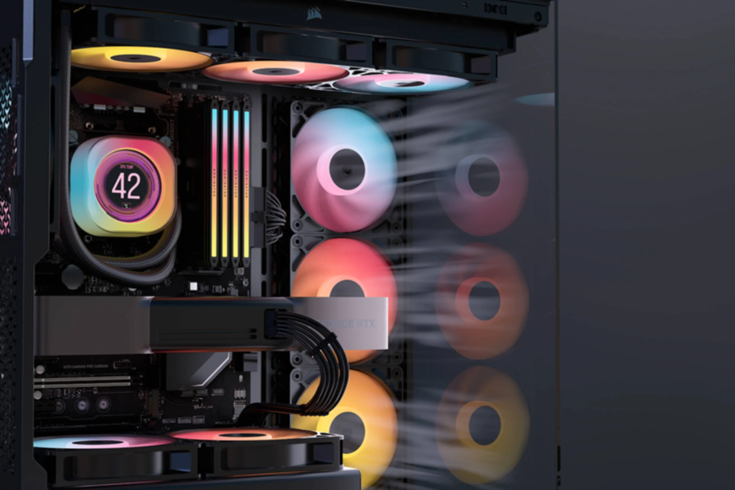 Corsair lanza sus ventiladores RS-R de flujo inverso con iluminación ARGB Corsair lanza sus ventiladores RS-R de flujo inverso con iluminación ARGB