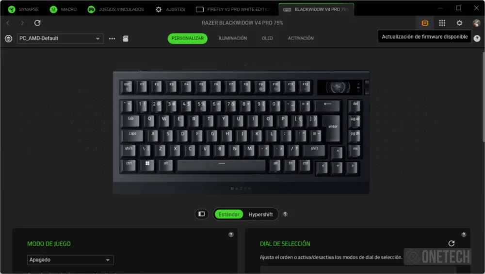 Razer BlackWidow V4 Pro 75%, un teclado premium con Snap Tap, Hot Swap y pantalla OLED - Análisis