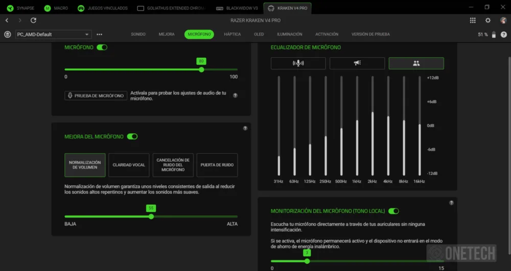 Razer Kraken V4 Pro, calidad que convence y una pantalla OLED para marcar la diferencia - Análisis