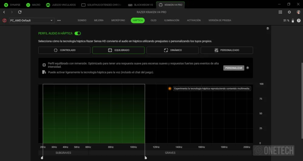 Razer Kraken V4 Pro, calidad que convence y una pantalla OLED para marcar la diferencia - Análisis