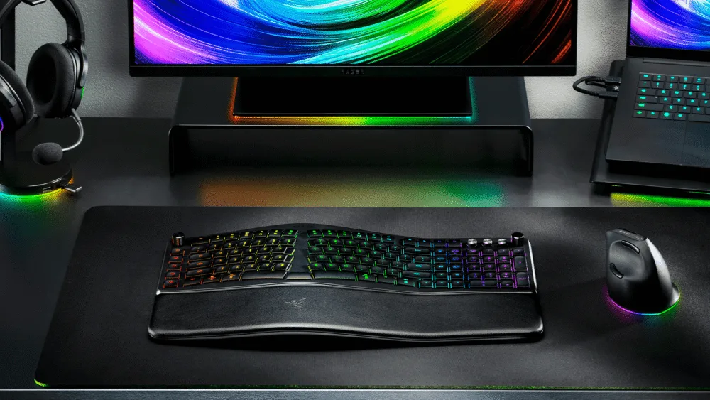 Razer no es solo gaming y lo demuestra con un teclado ergonómico que impulsa tu productividad