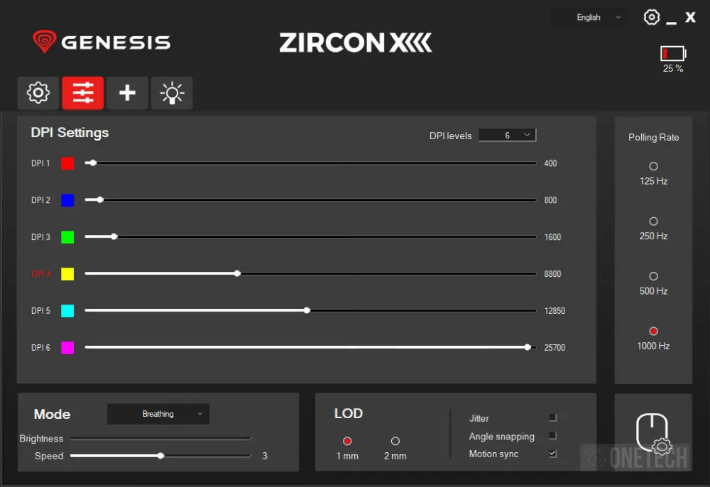 Genesis Zircon XIII, un ratón desmontable y personalizable de precio asequible - Análisis