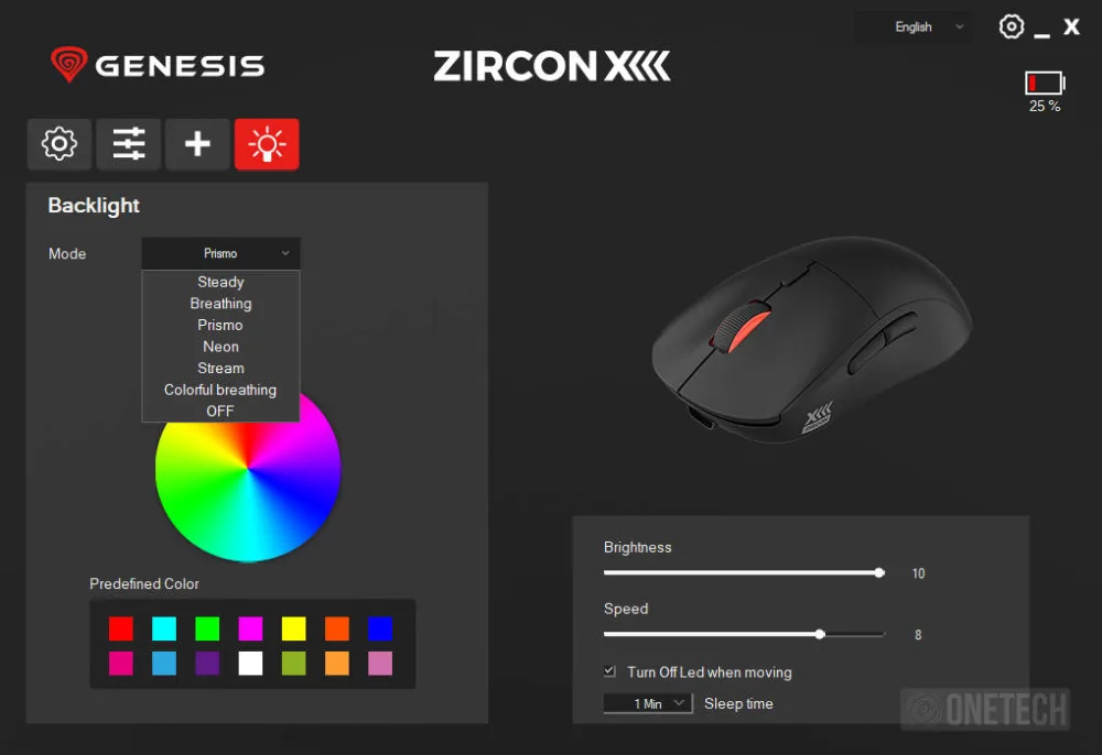 Genesis Zircon XIII, un ratón desmontable y personalizable de precio asequible - Análisis