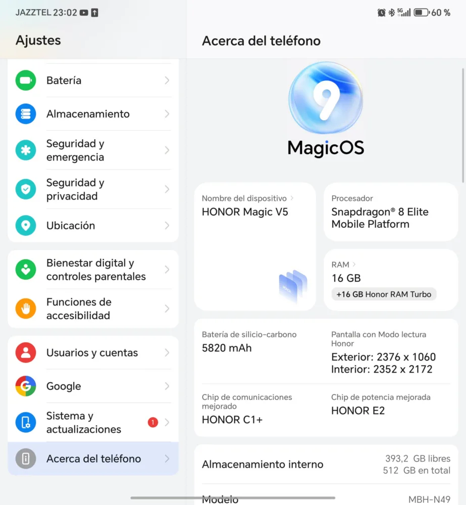 Honor Magic V5, ¿Es este el mejor "Fold" que puedes comprar? - Análisis Honor Magic V5, ¿Es este el mejor "Fold" que puedes comprar? - Análisis