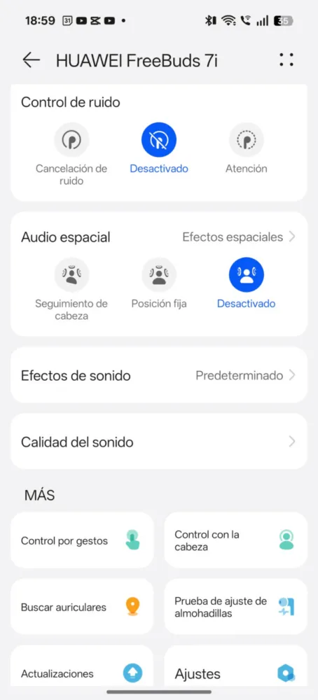 Huawei FreeBuds 7i, cancelación de ruido y sonido Hi-Res por menos de lo que esperas - Análisis Huawei FreeBuds 7i, cancelación de ruido y sonido Hi-Res por menos de lo que esperas - Análisis