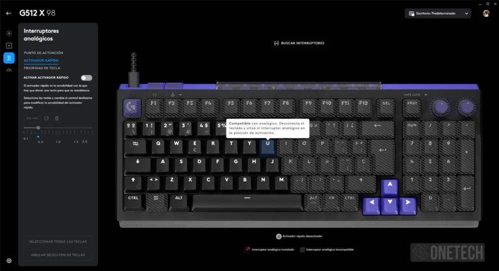 Logitech G512 X: el teclado que te permite usar interruptores mecánicos y análogicos juntos - Análisis