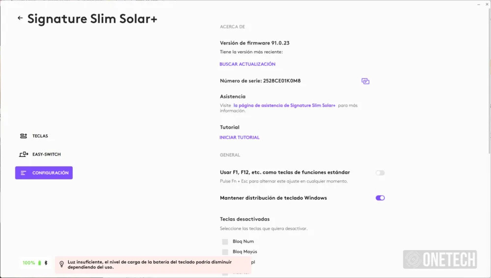 Logitech Signature Slim Solar+ K980, el teclado con IA que jamás tendrás que cargar - Análisis Logitech Signature Slim Solar+ K980, el teclado con IA que jamás tendrás que cargar - Análisis