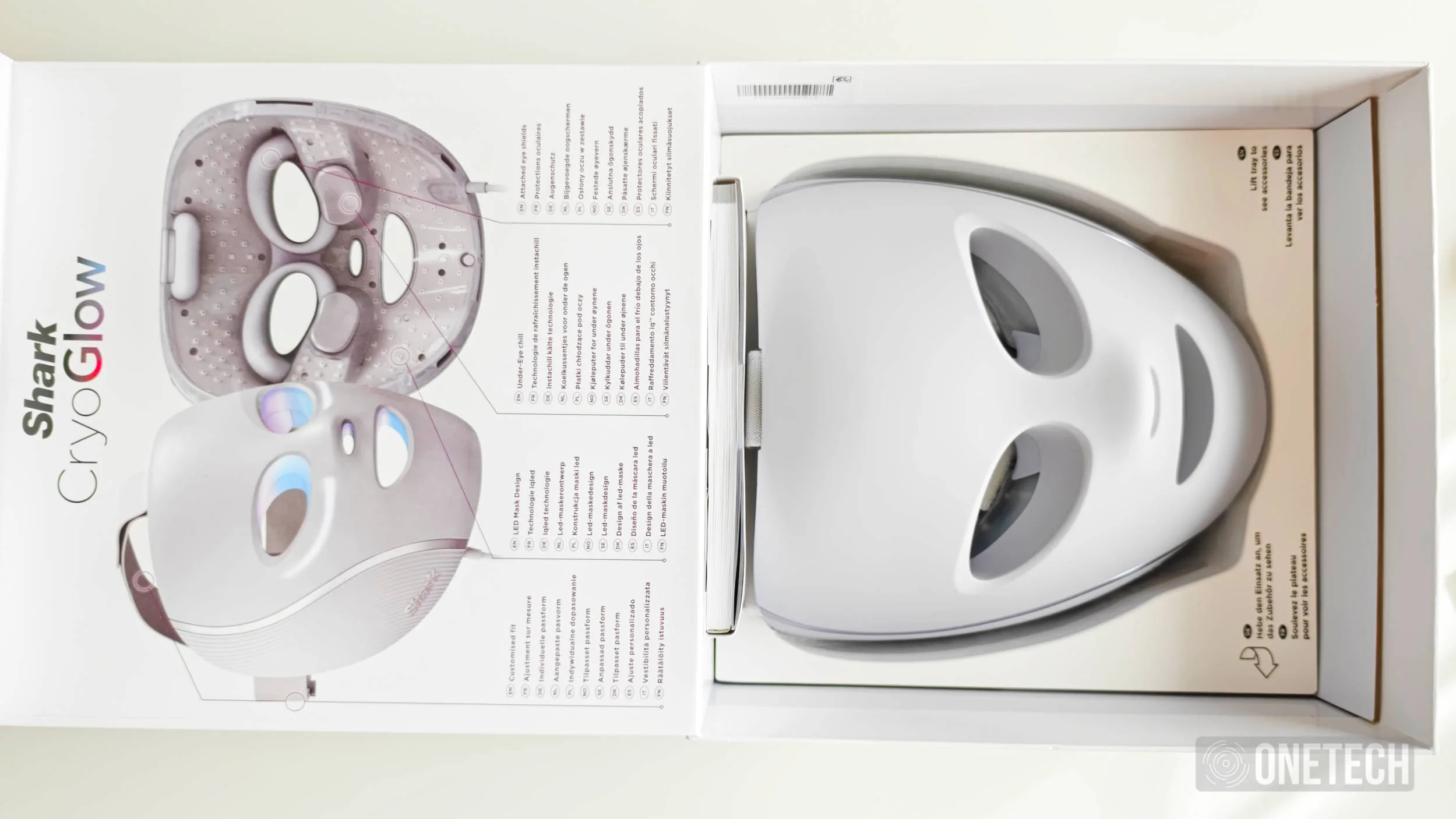 Shark CryoGlow, probamos la máscara LED de fototerapia y tecnología de frío - Análisis