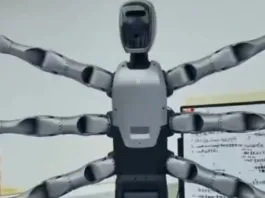 Midea presenta un robot humanoide de seis brazos y si, da muy mal rollo