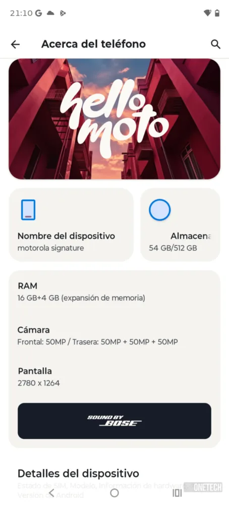 Motorola Signature: la prueba de que un teléfono ultrafino, no significa tener que renunciar a nada - Análisis Motorola Signature: la prueba de que un teléfono ultrafino, no significa tener que renunciar a nada - Análisis
