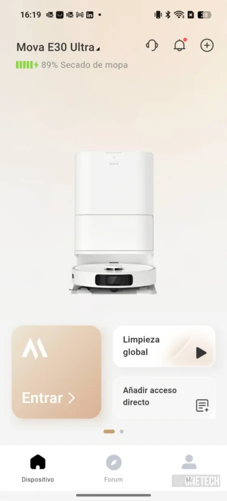 Mova E30 Ultra, una completa aspiradora con base a un precio de derribo - Análisis