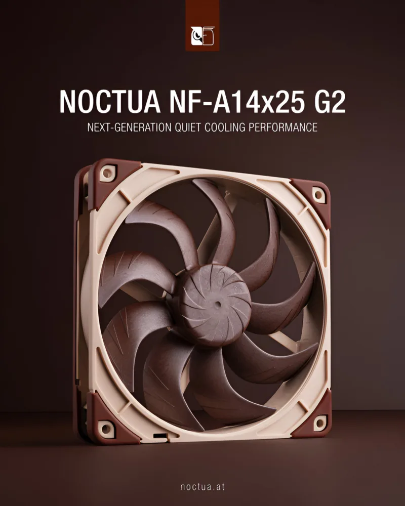 NF-A14x25 G2, el nuevo ventilador insignia de Noctua ya es una realidad