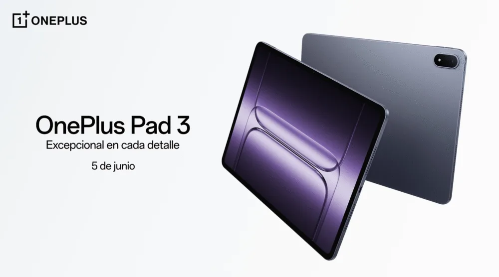 La OnePlus Pad 3 se presentará el 5 de Junio con Snapdragon 8 Elite OnePlus Pad 3