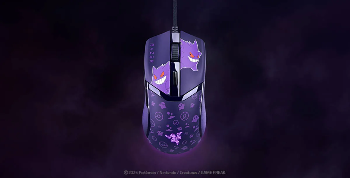 Razer amplía sus ediciones "Pokémon" con las Gengar Edition Razer amplía sus ediciones "Pokémon" con las Gengar Edition