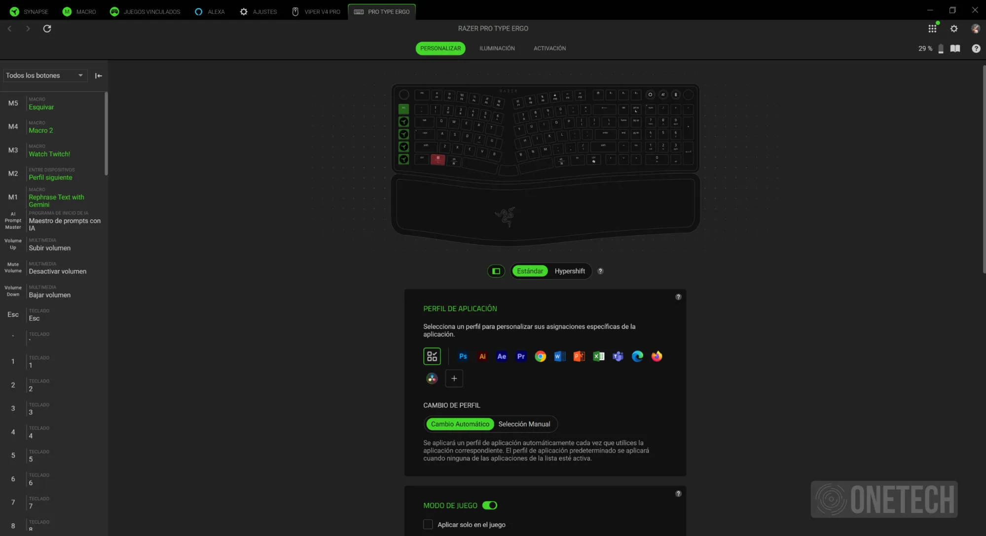 Razer Pro Type Ergo, análisis: un gran teclado ergonómico, pero no para cualquier usuario