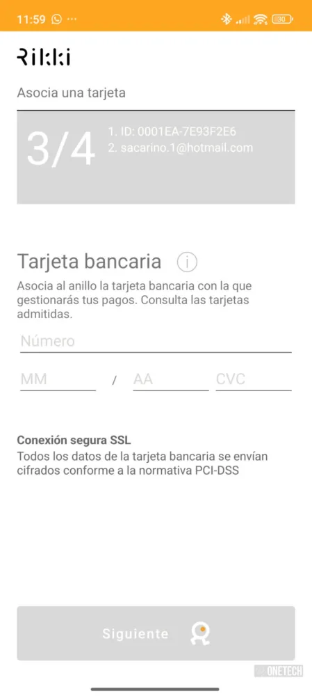 Rikki, olvídate de teléfonos o cartera y paga "con un dedo" - Análisis Rikki, olvídate de teléfonos o cartera y paga "con un dedo" - Análisis