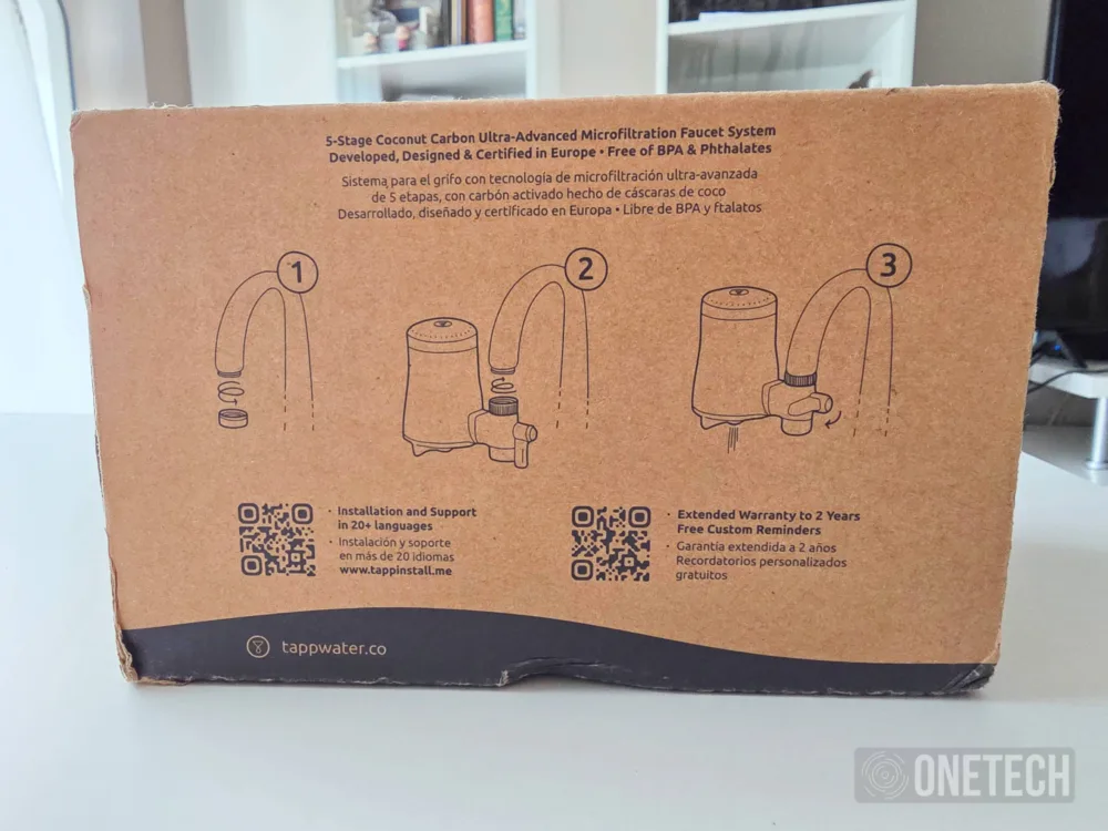Filtro de grifo EcoPro de Tappwater con sistema de nanofiltración - Análisis