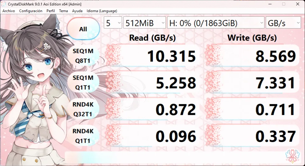 Kioxia Exceria Plus G4, SSD NVMe PCIe 5.0 - Análisis Kioxia Exceria Plus G4, SSD NVMe PCIe 5.0 - Análisis